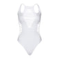 LEG AVENUE - BODY THONG RACERBACK BLACK