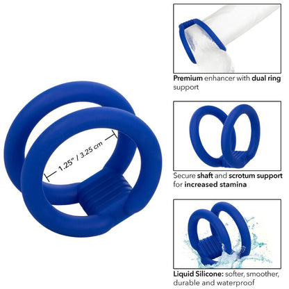 CALEXOTICS - ADMIRAL DUAL COCK CAGE BLUE