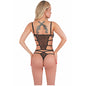 LIVCO CORSETTI FASHION - AURORA LC90727 SHIRT + PANTY BLACK X/XL