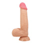 PRETTY LOVE - SLIDING SKIN SERIES REALISTIC DILDO WITH SLIDING SKIN SUCTION CUP 21.8 CM