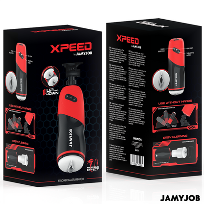 JAMYJOB - XPEED AUTOMATIC VAGINA MASTURBATOR 5 THRUSTING MODES AND SOUND EFFECT
