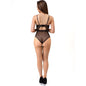 LIVCO CORSETTI FASHION - PAULA LC 20209 BODY WITH LACE DECORATIONS BLACK S/M