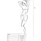 PASSION - WOMAN BS016 WHITE BODYSTOCKING ONE SIZE