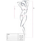PASSION - WOMAN BS035 BODYSTOCKING BLACK ONE SIZE