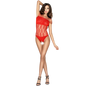 PASSION - WOMAN BS035 RED BODYSTOCKING ONE SIZE