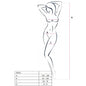 PASSION - WOMAN BS031 BODYSTOCKING BLACK ONE SIZE